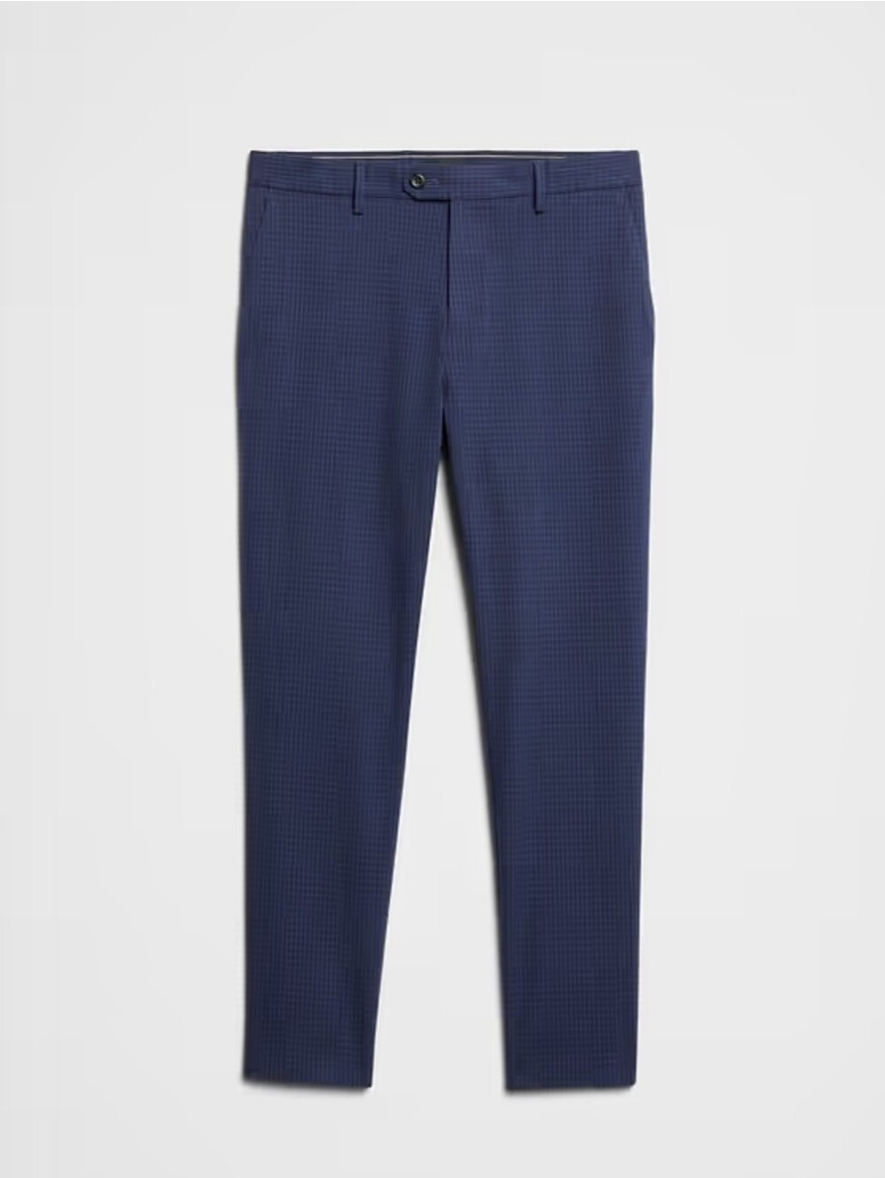 Banana Republic Men's Slim Fit Dress Pants 33x32 Blue Micro Gingham